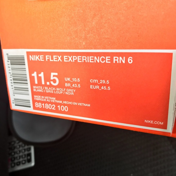 Nike Flex Experience RN 6 White - Picture 7 of 7